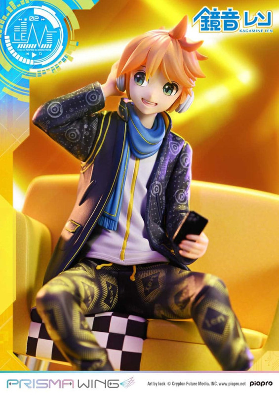 Vocaloid Piapro Characters Prisma Wing PVC Statue 1/7 Kagamine Len (Art by lack) 18 cm 4