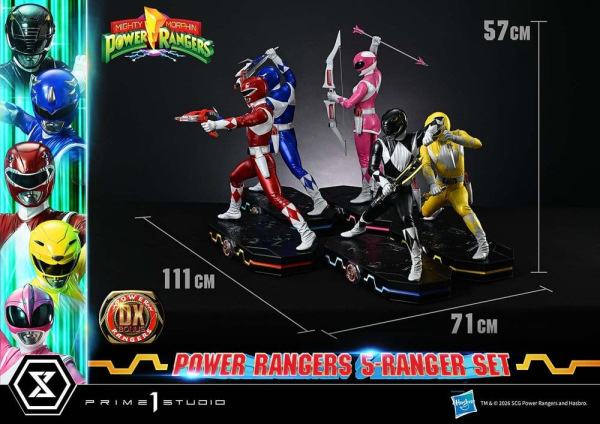 Mighty Morphin Power Rangers Premium Masterline Set of 5 Statues 1/4 Deluxe Bonus Version 62 cm 9
