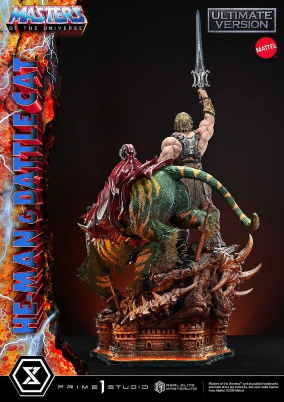 Masters of the Universe Real Elite Masterline Series Statue 1/4 He-Man & Battle Cat Ultimate Version 9