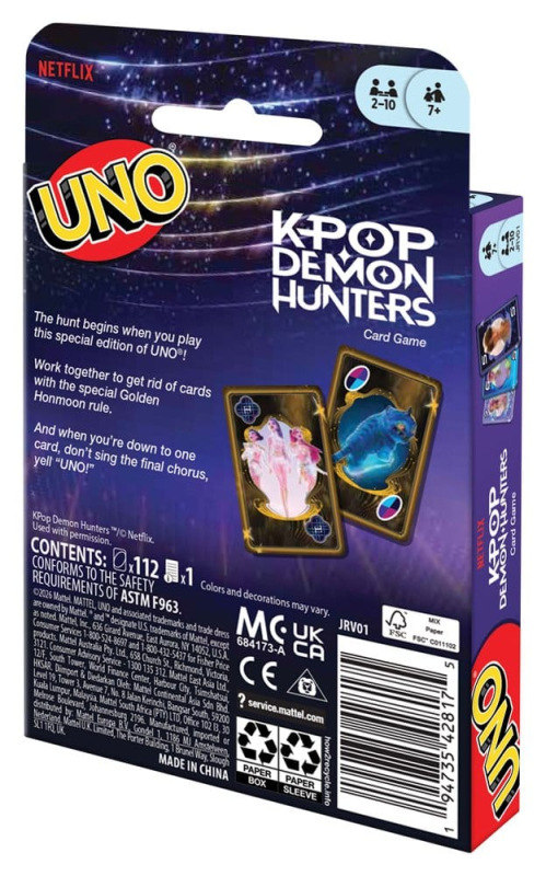 KPop Demon Hunters UNO Card Game 5