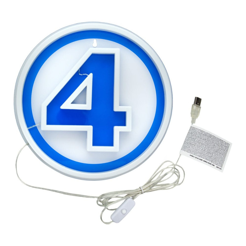 Fantastic Four LED Wall Lamp Light Logo Neon 4