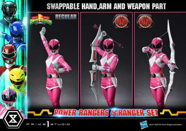Mighty Morphin Power Rangers Premium Masterline Set of 5 Statues 1/4 Deluxe Bonus Version 62 cm 8