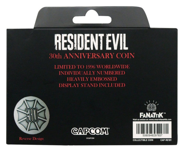Resident Evil Collectable Coin 30th Anniversary 2