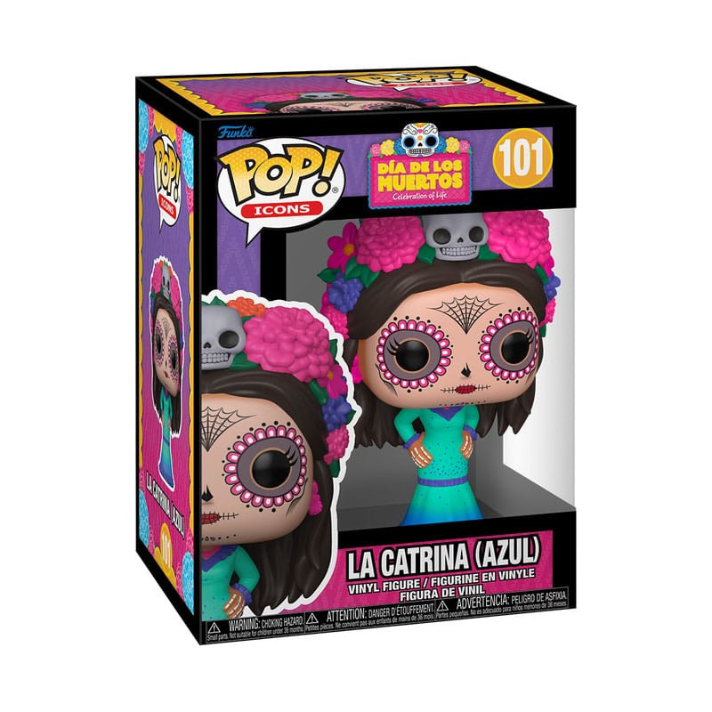Dia de Los Muertos POP! Icons Vinyl Figure La Catrina (Azul) 9 cm 1