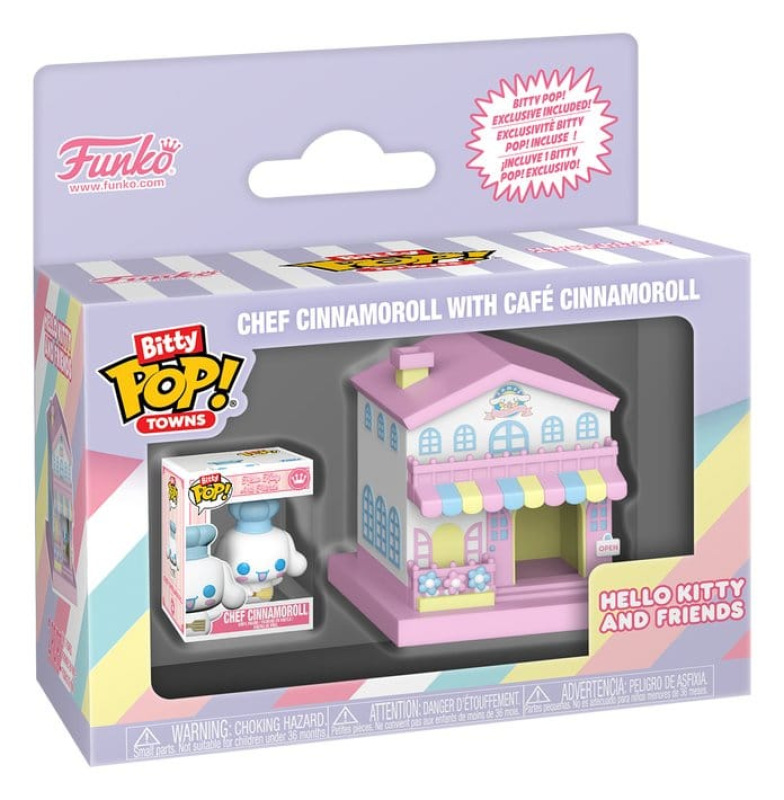 Sanrio Bitty POP! Town Vinyl Figure Cafe Cinnamoroll w/C 3