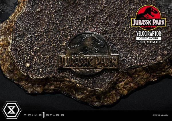 Jurassic Park Prime Collectibles Statue 1/10 Velociraptor Closed Mouth 19 cm