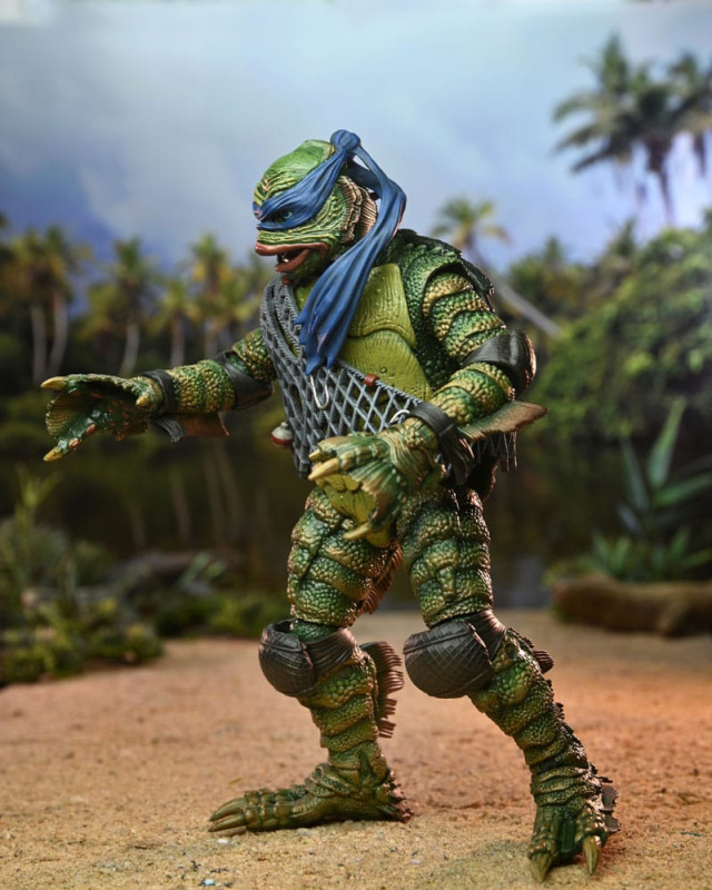 Universal Monsters/Teenage Mutant Ninja Turtles Action Figure Leonardo as the Creature 18 cm 6