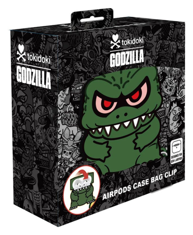 Godzilla x Tokidoki 3D Foam Airpods Case Bag Clip Display (12) 1