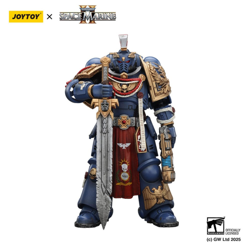 Warhammer 40,000: Space Marine 2 Action Figure Ultramarines Relic Primus Armourwith Plasma Pistol an