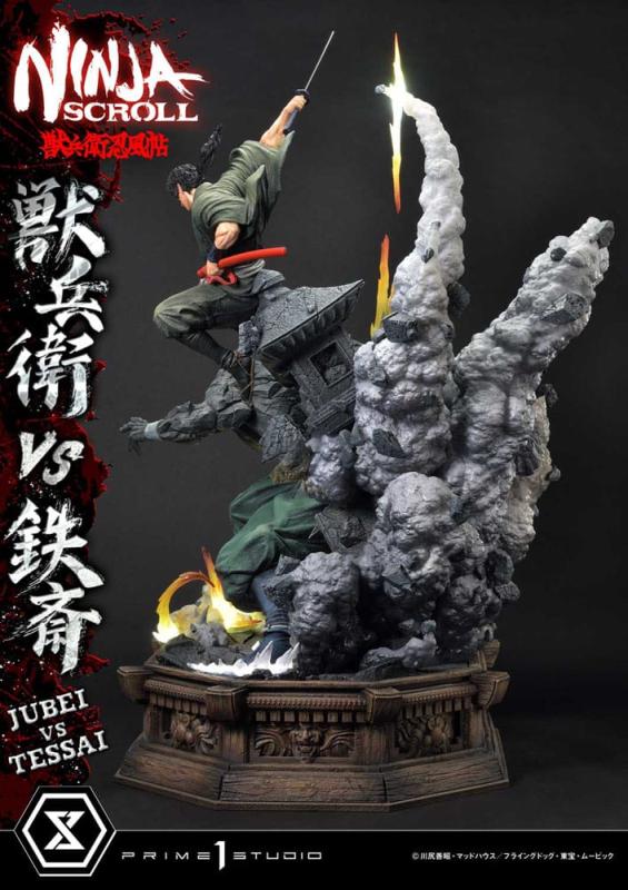 Ninja Scroll Ultimate Premium Masterline Series Statue 1/4 Jubei Versus Tessai Deluxe Version 101 cm