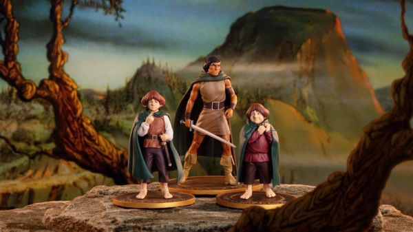 Lord of the Rings Animated Film PVC Figures 3-Pack Frodo, Aragorn, and Samwise 12