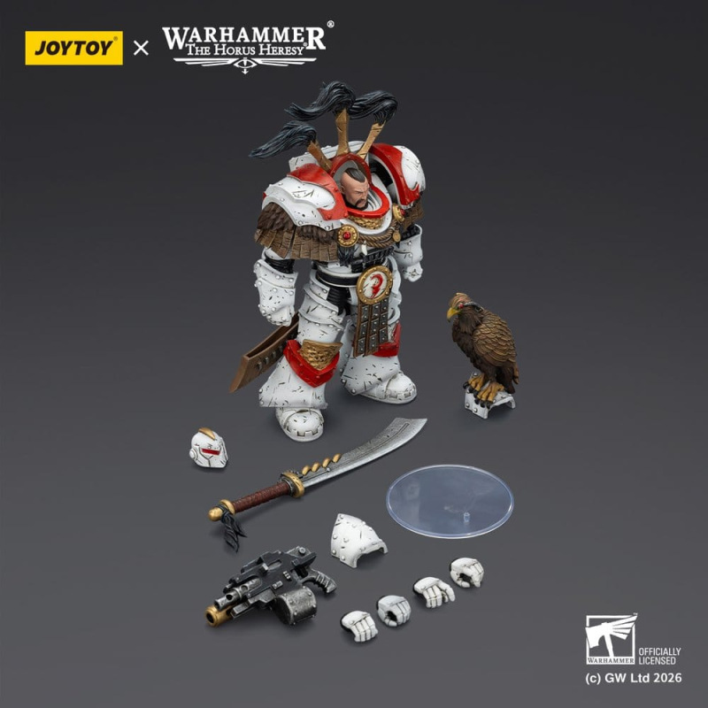 Warhammer 40,000 Action Figure White Scars Legion Praetor in Cataphractii Terminator Armour with Cyb 5