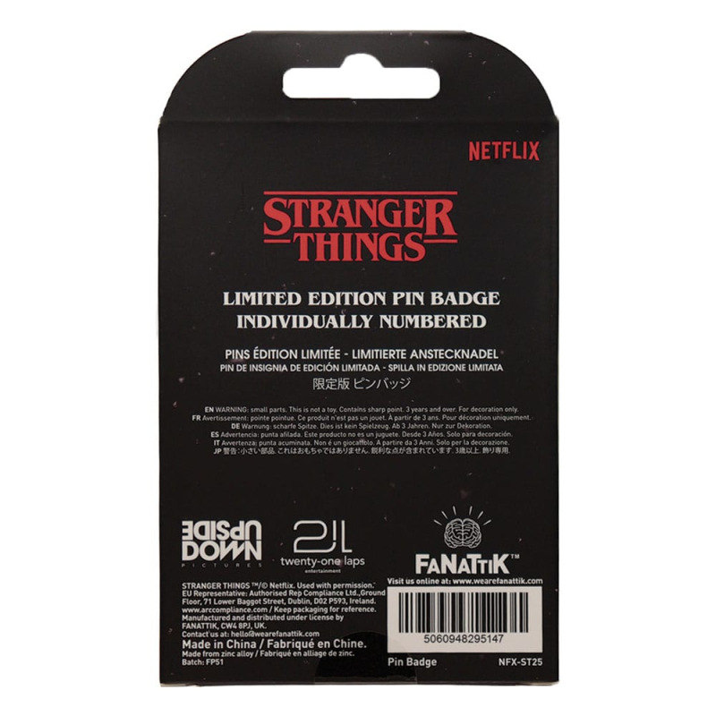 Stranger Things Pin Badge Hellfire Lives Limited Edition 1