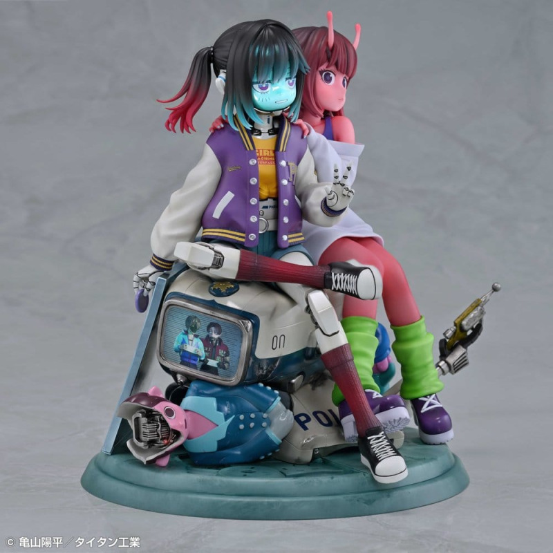 Milky Subway The Galactic Limited Express PVC Figures 2-Pack Chiharu & Makina 18 cm 8