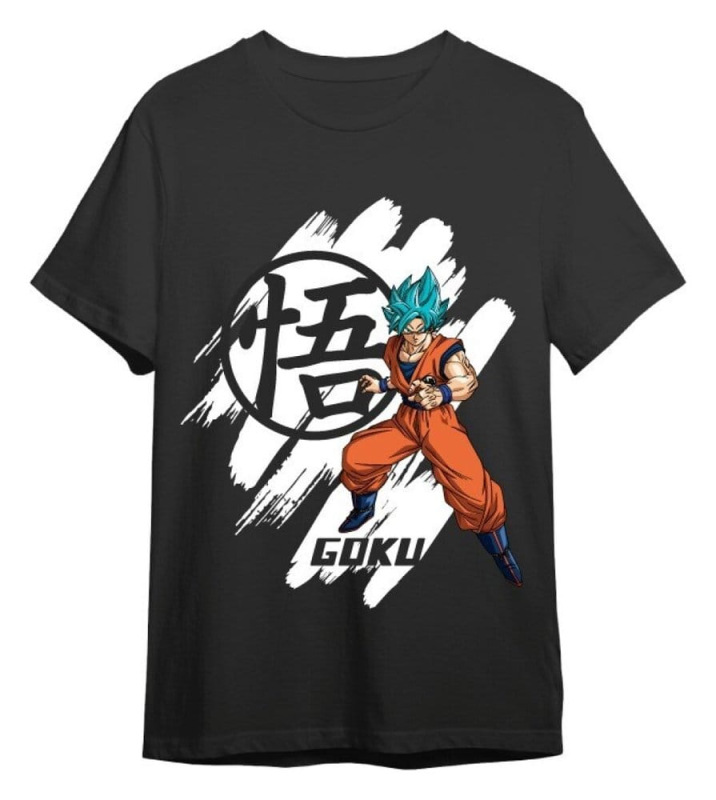 Dragon Ball T-Shirt Dragon Ball Super Goku Super Saiyan Blue Black Size M 1