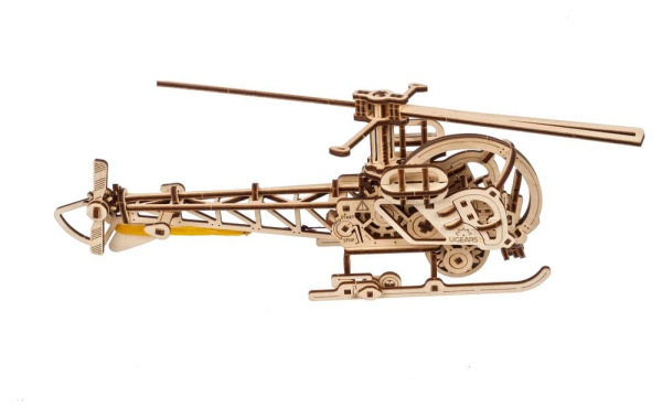 Ugears 3D Wooden Puzzle Mini Helicopter 1