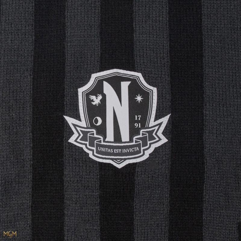 Wednesday Scarf Nevermore Academy Black 190 cm