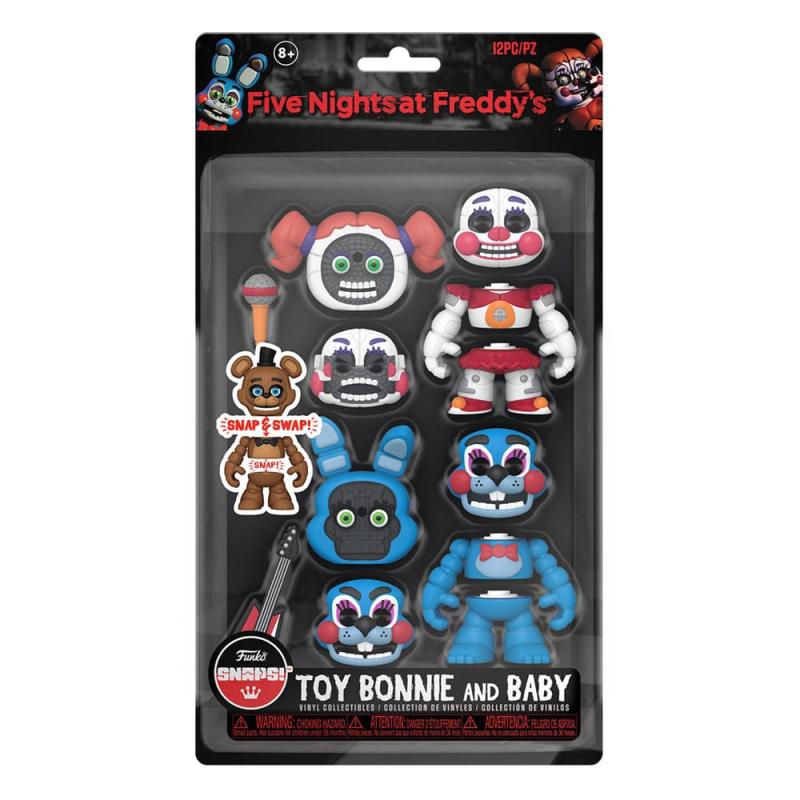 Five Nights at Freddy's Snap Action Figures Toy Bonnie & Baby 9 cm 1