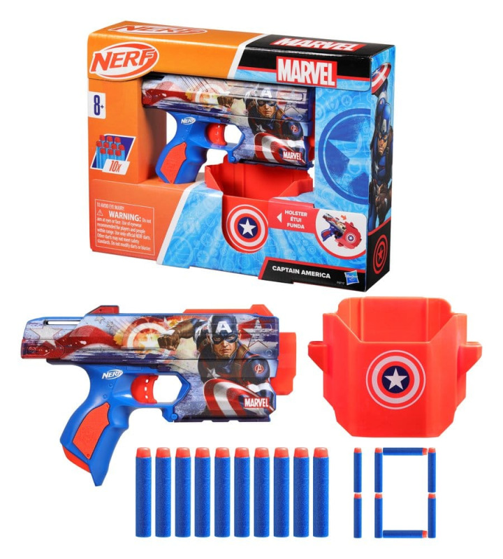 Marvel NERF Dart Blaster Captain America 1