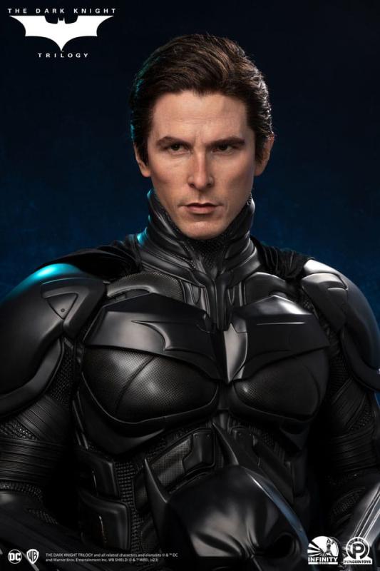 The Dark Knight Trilogy: Batman (Christian Bale) 91 cm Life-Size Bust - Infinity Studio