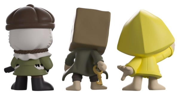Little Nightmares II Minitooz 3-Pack Mono, Six & Hunter 7 cm 1