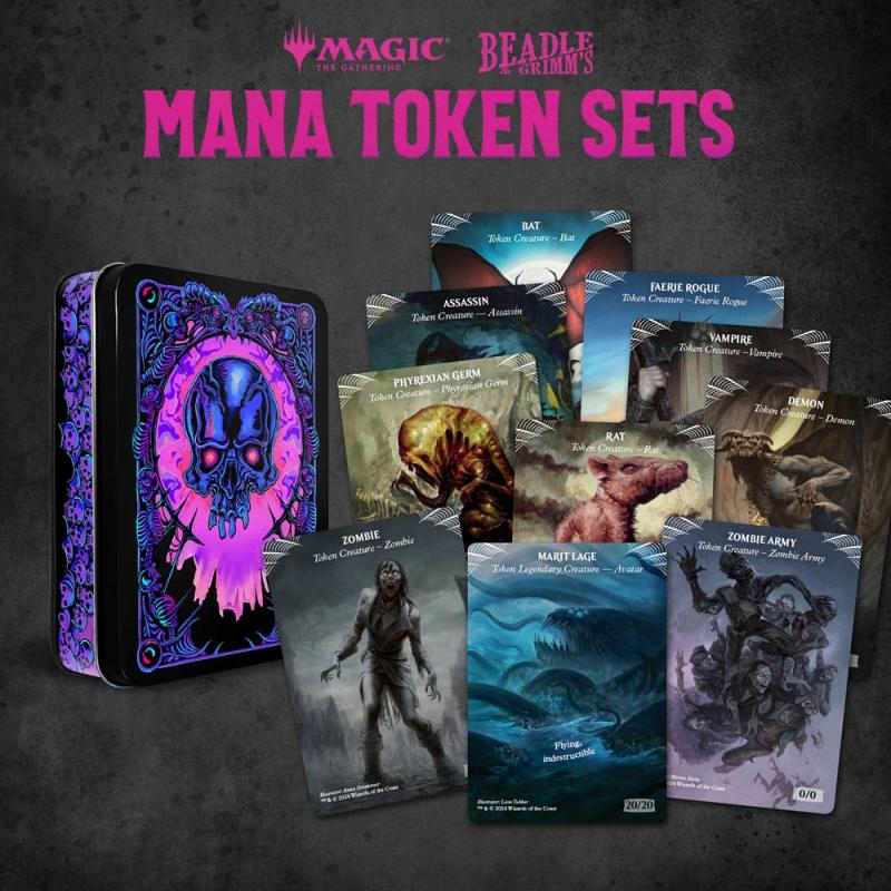 Magic the Gathering Dice and Token Pack Black Mana