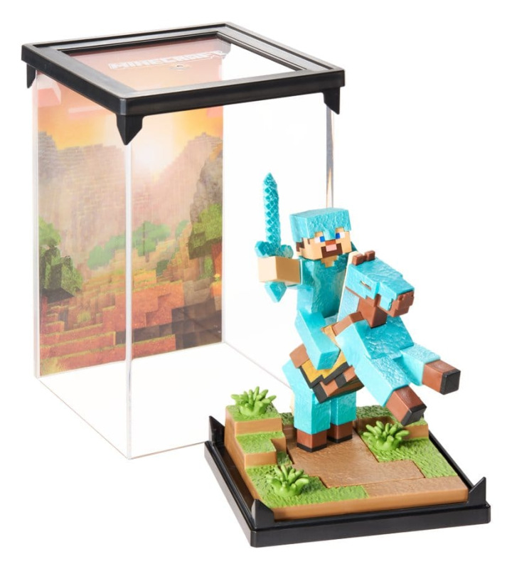 Minecraft Figure Diorama Diamond Armor Steve and Horse 18 cm 7
