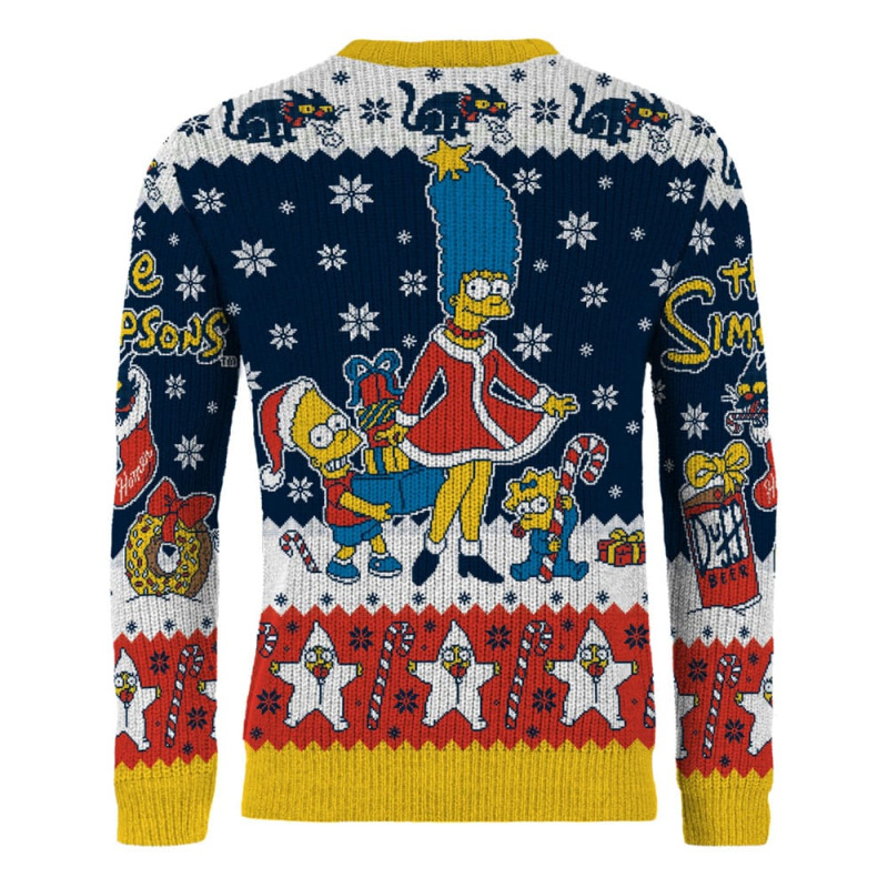 Simpsons Christmas Sweater D'oh Ho Ho! Size L 1