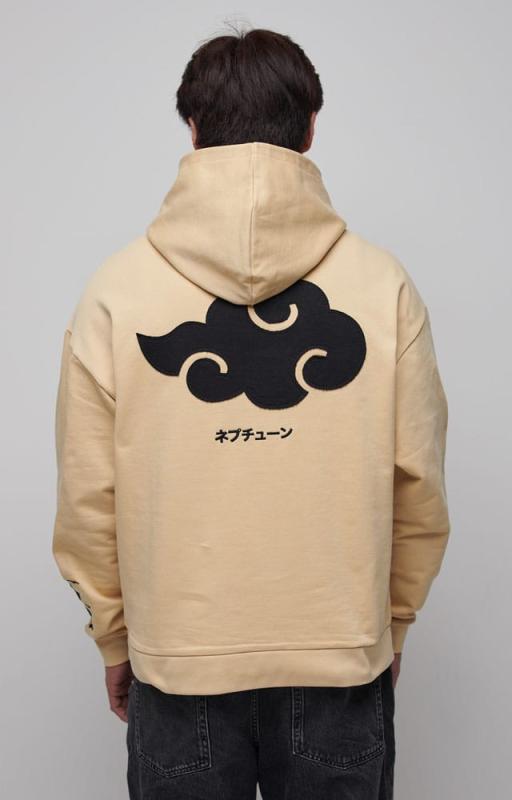 Naruto Shippuden Hooded Sweater Graphic Beige Size S