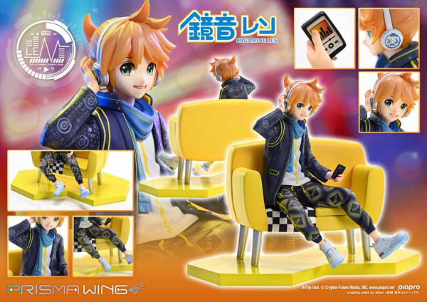 Vocaloid Piapro Characters Prisma Wing PVC Statue 1/7 Kagamine Len (Art by lack) 18 cm 7