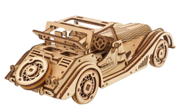 Ugears 3D Wooden Puzzle Sports Car Rapid Mouse 13