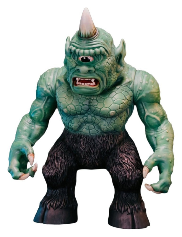 Ray Harryhausen (Art Sofubi) Soft-Vinyl Figure Cyclops Vintage-Stylized Japanese Movie Poster Color