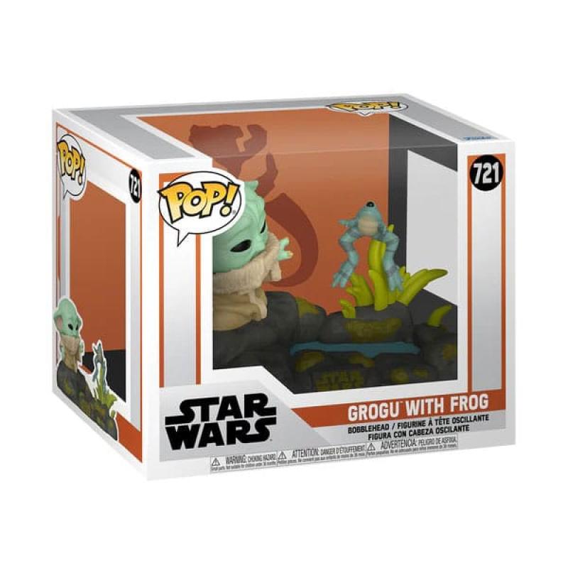 Star Wars POP! Deluxe Vinyl Figure Din Grogu w/Frog 9 cm