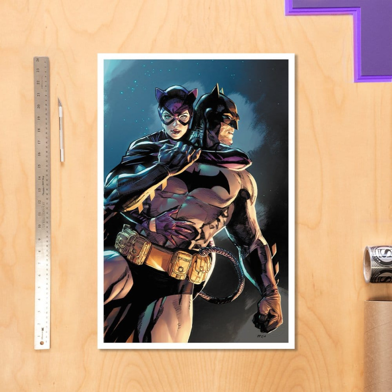 DC Comics Art Print Batman & Catwoman 61 x 41 cm - unframed 1