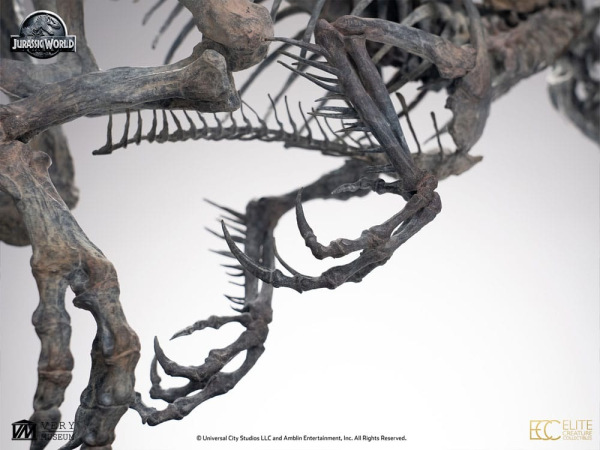 Jurassic World ECC Elite Creature Line Statue 1/12 Indominus Rex Skeleton Bronze 35 cm 6