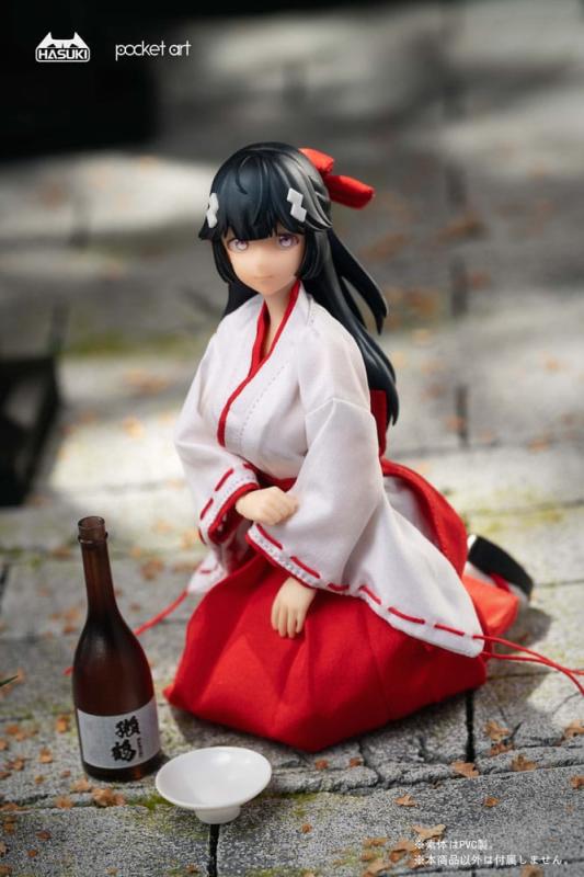 Pocket Art Action Action Figure 1/12 PA005 Exorcism Shrine Maiden Tsubaki 15 cm