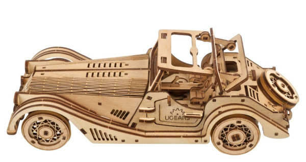 Ugears 3D Wooden Puzzle Sports Car Rapid Mouse 1
