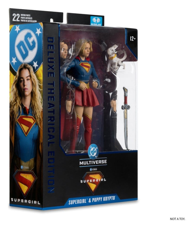 Supergirl (2026) DC Theatrical Deluxe Edition Action Figure Supergirl & Baby Krypto 17 cm 7