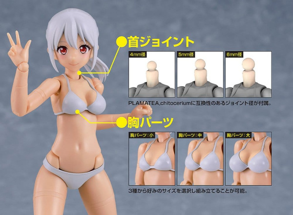 Cutie Honey Nova Plastic Model Kit PLAMATEA Muse Body: Ichika Bikini Ver. C Type 15 cm 5