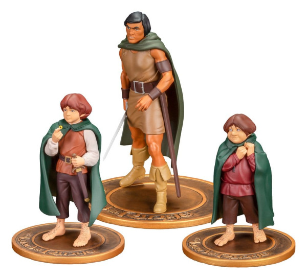 Lord of the Rings Animated Film PVC Figures 3-Pack Frodo, Aragorn, and Samwise 1