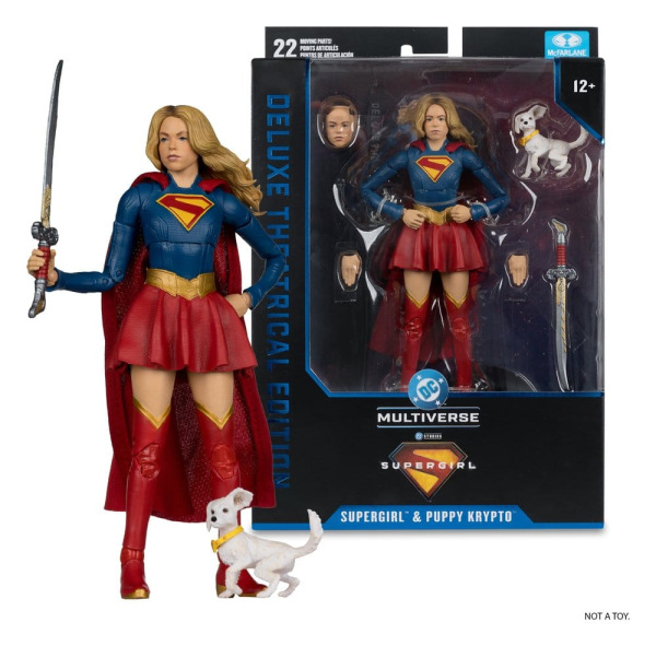 Supergirl (2026) DC Theatrical Deluxe Edition Action Figure Supergirl & Baby Krypto 17 cm 4