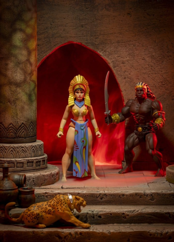 The Savage World of Frazetta Action Figure Set Egyptian Queen & The Guard (Museum Edition) 14 cm 1