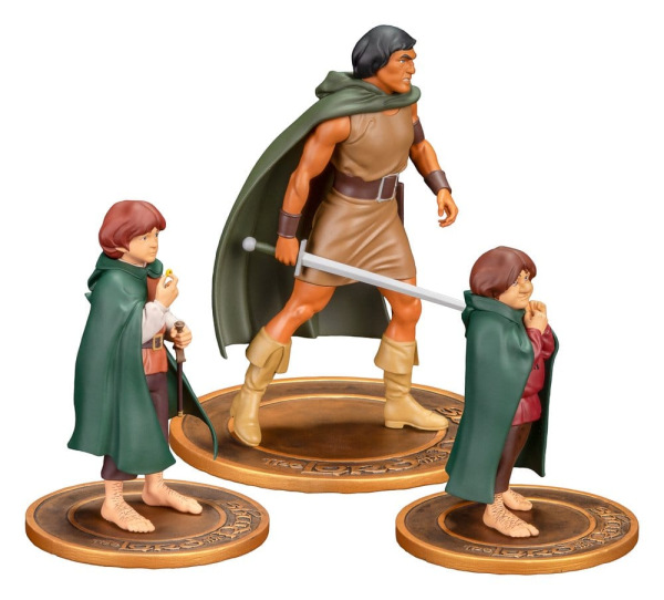 Lord of the Rings Animated Film PVC Figures 3-Pack Frodo, Aragorn, and Samwise 5