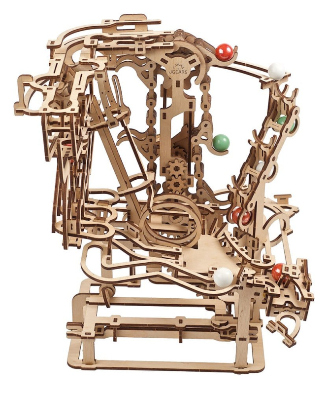 Ugears 3D Wooden Puzzle Marble Run Chain Hoist 5