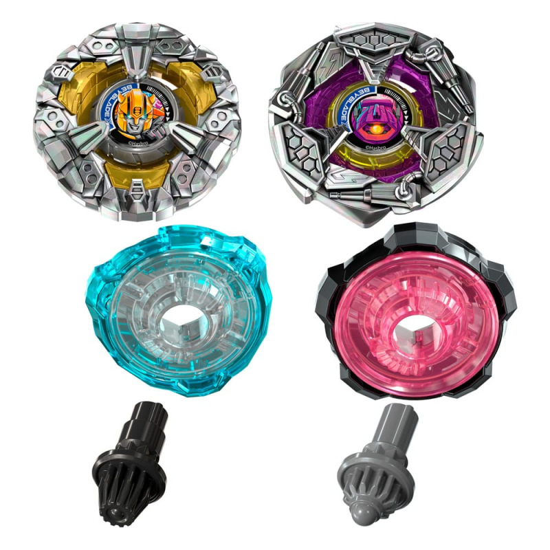 Beyblade X and Transformers Collab Bumblebee 3-60GP vs. Shockwave 5-80O 2
