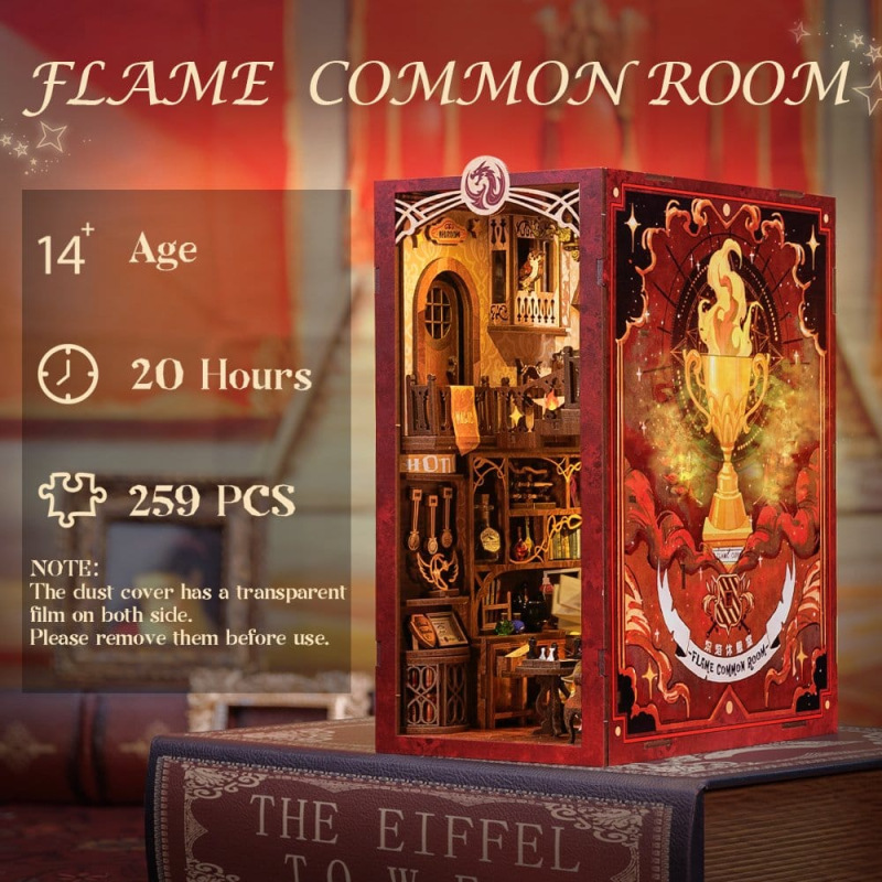 Book Nook Flame Common Room 23 x 11 cm 10