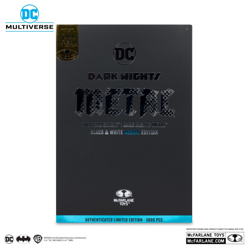 DC Multiverse Action Figure The Grim Knight (Dark Nights Metal) (Black & White Accent Edition) (Gold 7