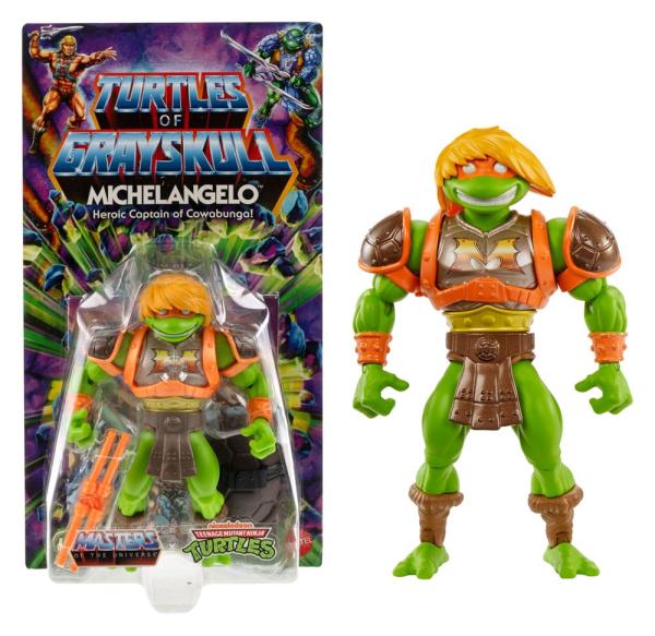 MOTU x TMNT: Turtles of Grayskull Action Figure Michelangelo 14 cm