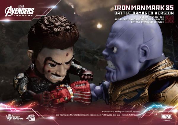 Avengers Endgame: Iron Man Mark 85  Battle Damaged Version - Egg Figure - Beast Kingdom