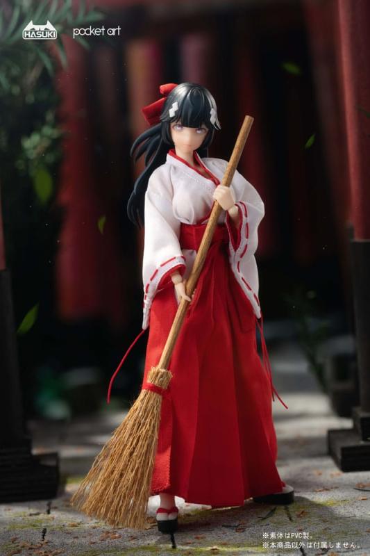 Pocket Art Action Action Figure 1/12 PA005 Exorcism Shrine Maiden Tsubaki 15 cm